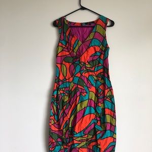 Multi-colored Fish Fry dress by Anthropologie